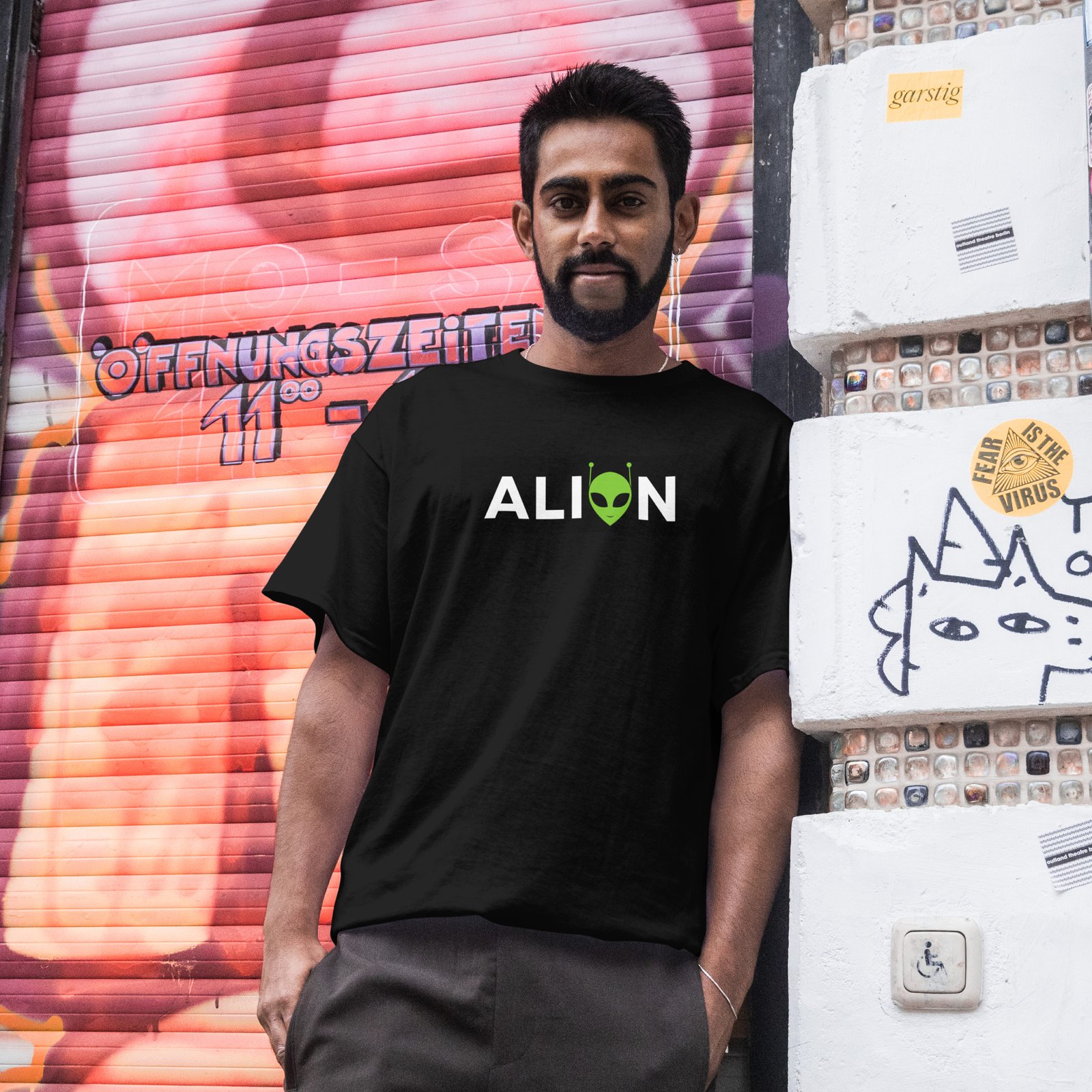 UFO Blue Print T-Shirt